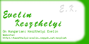 evelin keszthelyi business card